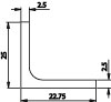 482.6 mm (19") Mounting Flange, Recessed Profile and Dimensions
