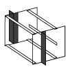 482.6 mm (19") Mounting Flange, Recessed Flange Placement