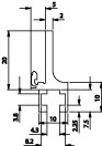 Rear Flange With T Channel Profile and Dimensions