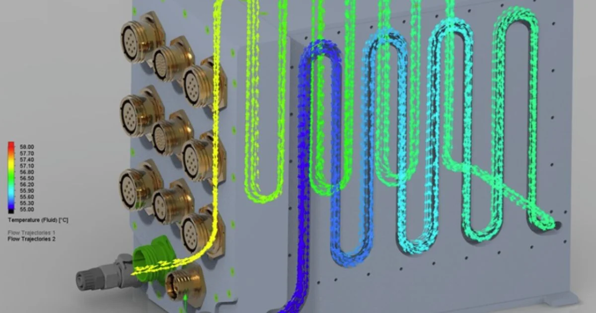 Advanced liquid cooling system with thermal flow visualization