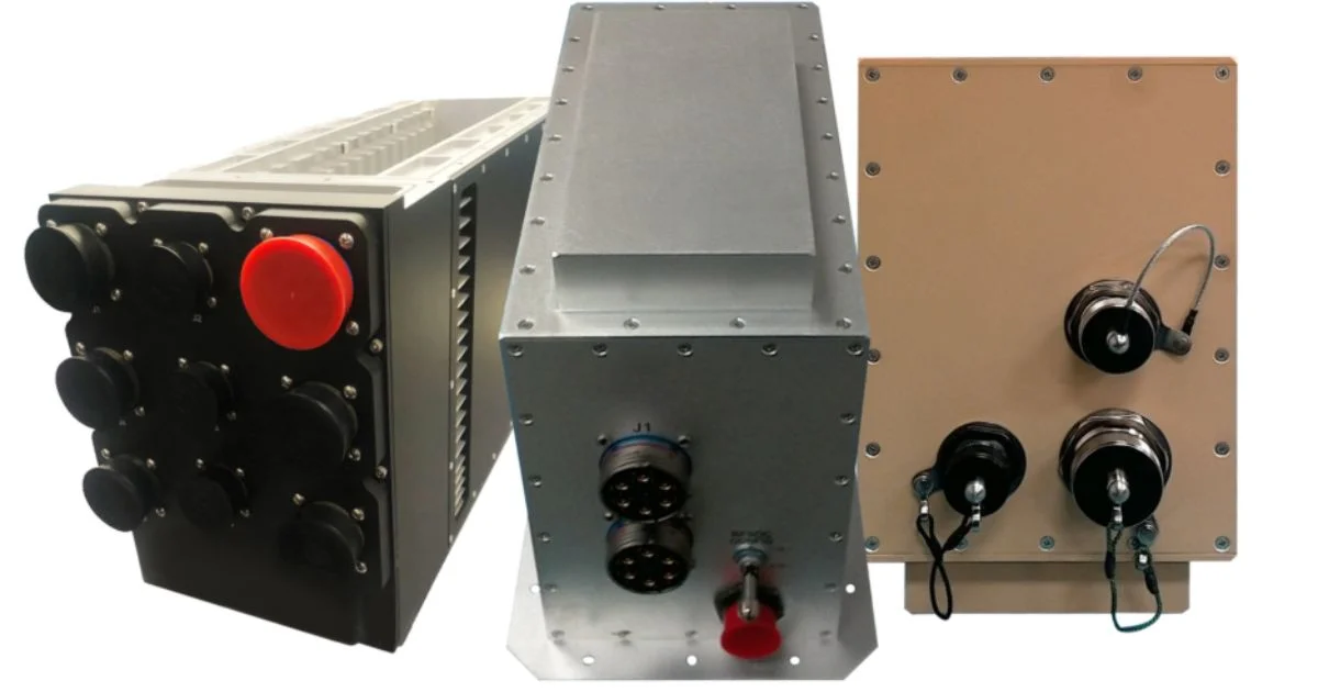 Three rugged military-grade SOSA system modules.